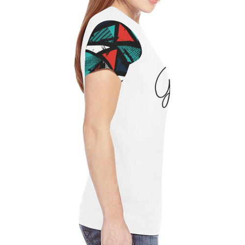 T shirt Ethnic 1 GV New All Over Print T-shirt for Women (Model T45)
