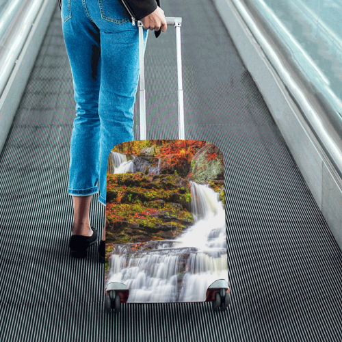 Autumn Waterfall Luggage Cover/Small 18"-21"