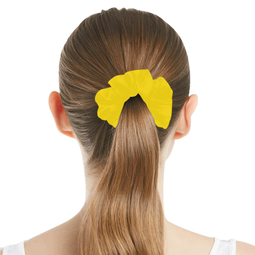 color gold All Over Print Hair Scrunchie
