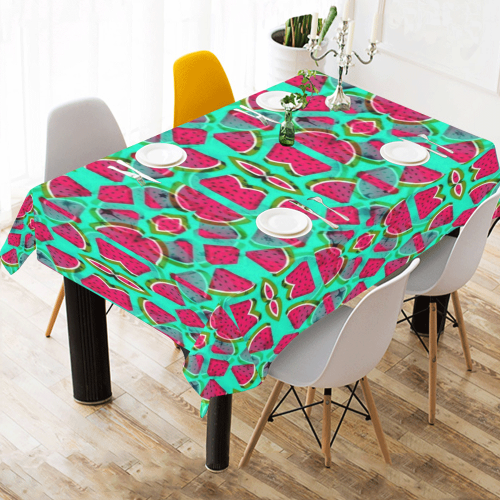 Melon Pattern by K.Merske Cotton Linen Tablecloth 60"x 84"