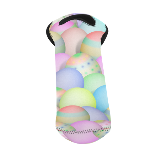 Pastel Colored Easter Eggs Neoprene Wine Bag