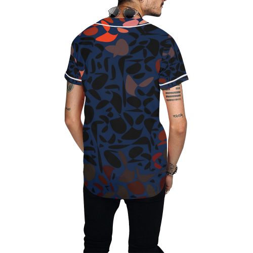 zappwaits abstract 09 All Over Print Baseball Jersey for Men (Model T50)
