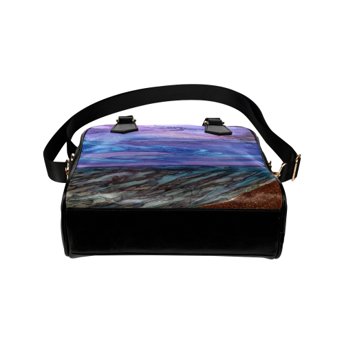 Night Beachscape Shoulder Handbag (Model 1634)