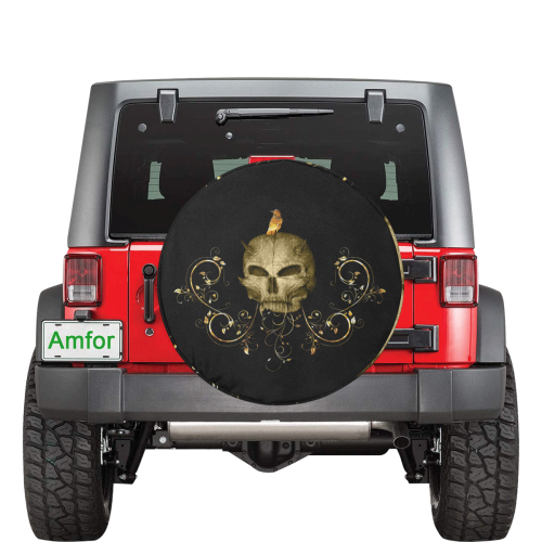 The golden skull 34 Inch Spare Tire Cover