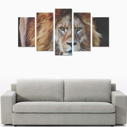 LION FACE Canvas Print Sets A (No Frame)