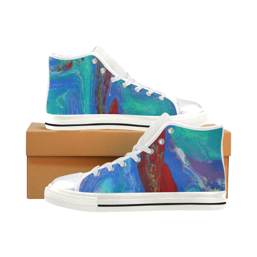 Keep It Up High Top Canvas Shoes for Kid (Model 017)
