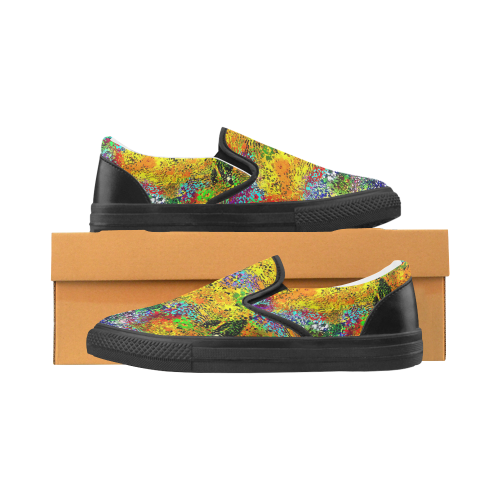 Wild Print Slip-on Canvas Shoes for Kid (Model 019)