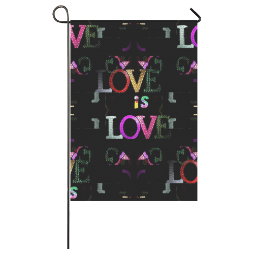 Love is Love by Nico Bielow Garden Flag 28''x40'' （Without Flagpole）