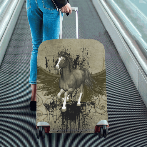 Wild horse with wings Luggage Cover/Large 26"-28"