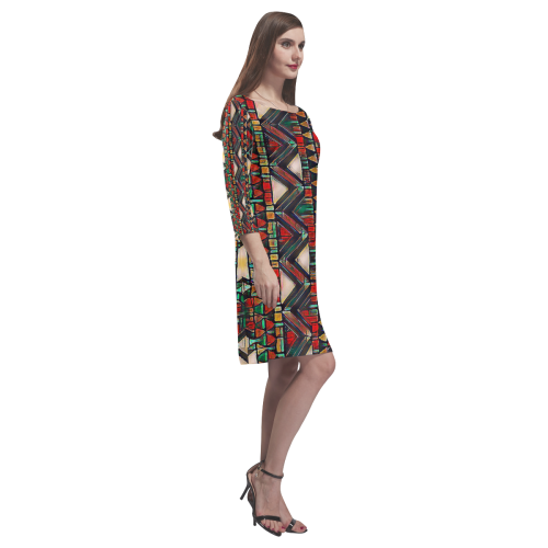 Pan-Africa Rhea Loose Round Neck Dress(Model D22)