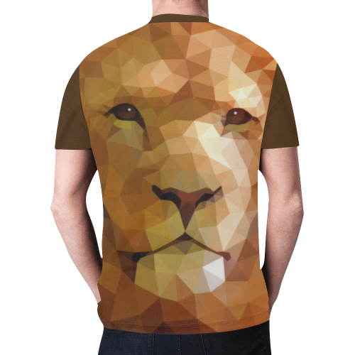 Polymetric Lion New All Over Print T-shirt for Men (Model T45)