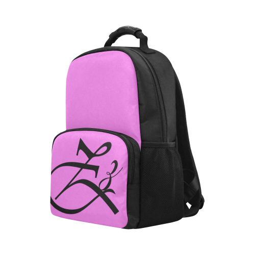 Alphabet Z Pinkish Purple Unisex Laptop Backpack (Model 1663)