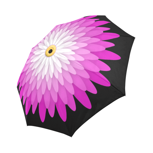 Flower Of Paper Cut - Pink Auto-Foldable Umbrella (Model U04)