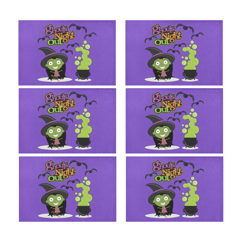 Ghouls Night Out Placemat 12’’ x 18’’ (Six Pieces)