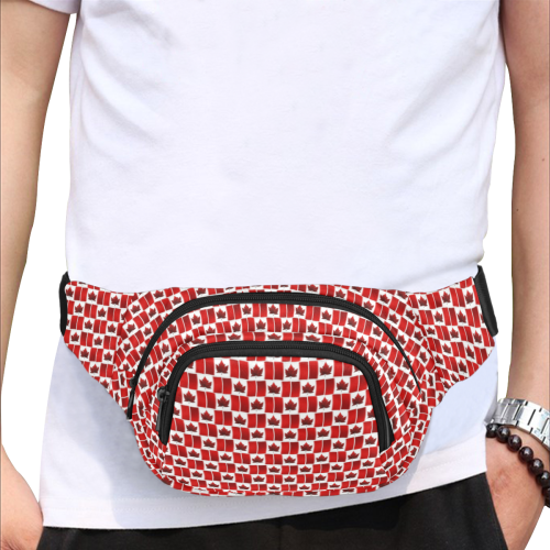 Canada Flag Fannypack Fanny Pack/Small (Model 1677)