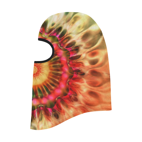 Magic Fractal Flower - Psychedelic Magenta Red All Over Print Balaclava