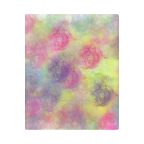 Pastel Watercolor Cottonballs Duvet Cover 86"x70" ( All-over-print)