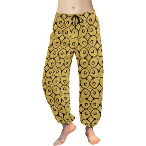 My Lucky Day Spicy Mustard Women's All Over Print Harem Pants (Model L18)