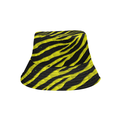 Ripped SpaceTime Stripes - Yellow All Over Print Bucket Hat
