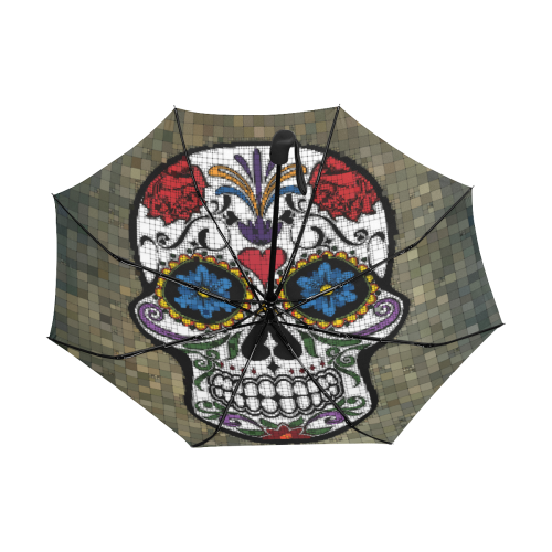 Skull20150806_by_JAMColors Anti-UV Auto-Foldable Umbrella (Underside Printing) (U06)