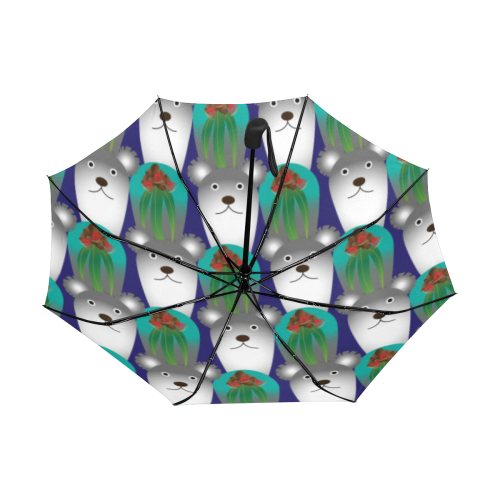 Australian Koala and Gumnuts Anti-UV Auto-Foldable Umbrella (Underside Printing) (U06)
