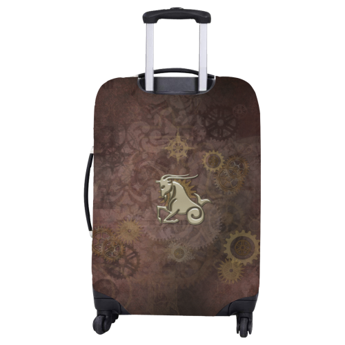 Steampunk Zodiac  Capricorn Luggage Cover/Large 26"-28"