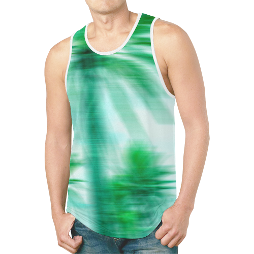 Palm Beach New All Over Print Tank Top for Men (Model T46)