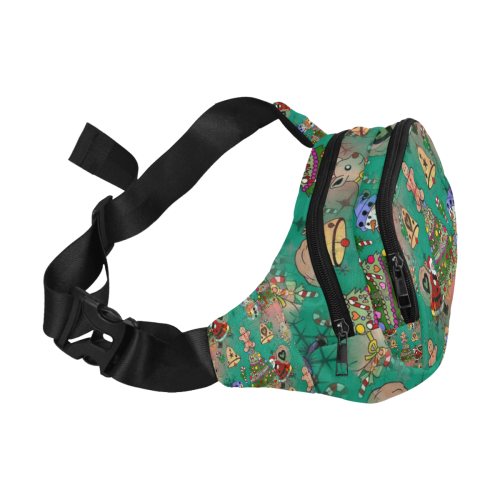 Christmas  Popart by Nico Bielow Fanny Pack/Small (Model 1677)
