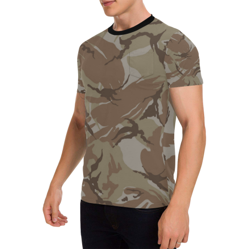 camouflage-93 Men's All Over Print T-Shirt with Chest Pocket (Model T56)