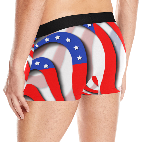Flag of United States of America Men's All Over Print Boxer Briefs (Model L10)