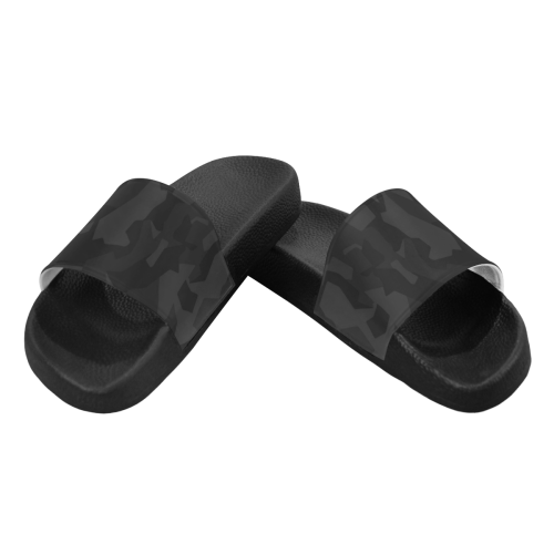 Sweden M90 Night dark Men's Slide Sandals (Model 057)