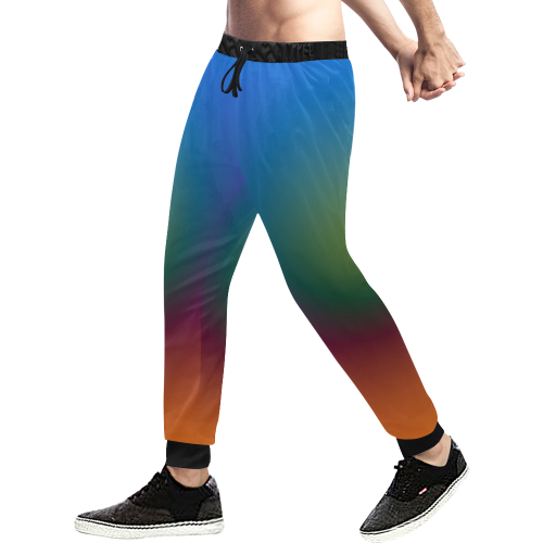 Big Rich Spectrum by Aleta Men's All Over Print Sweatpants (Model L11)
