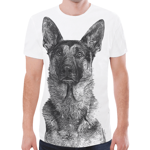 The Original Brava Hund New All Over Print T-shirt for Men (Model T45)