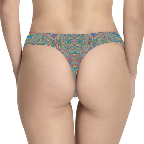 Entwine Women's All Over Print Thongs (Model L30)