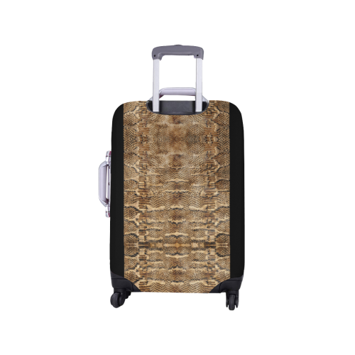 Golden Python On Black Luggage Cover/Small 18"-21"