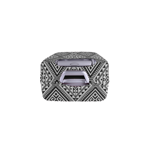 Geometric Folklore Diamonds Ethno Pattern black Luggage Cover/Small 18"-21"