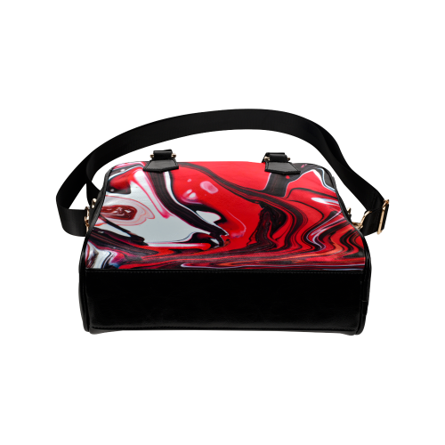 Fluid Red 2 Shoulder Handbag (Model 1634)