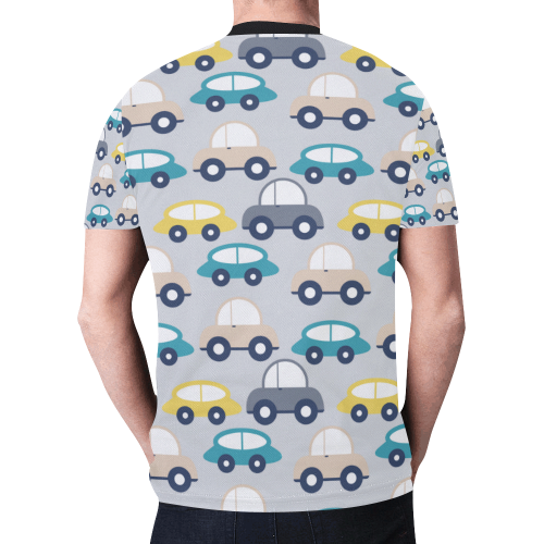 kids retro cars New All Over Print T-shirt for Men/Large Size (Model T45)