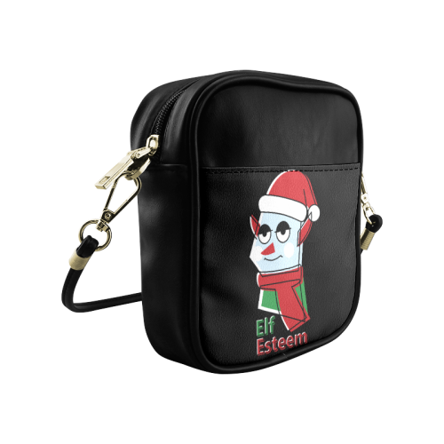 Elf Esteem CHRISTMAS BLACK Sling Bag (Model 1627)