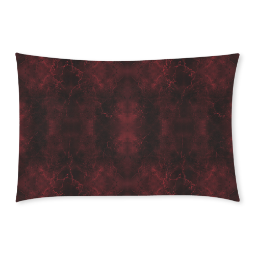 Dark Red Marble Goth Art Print 3-Piece Bedding Set