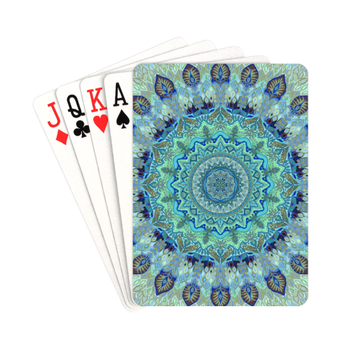 mandala paon 11 Playing Cards 2.5"x3.5"