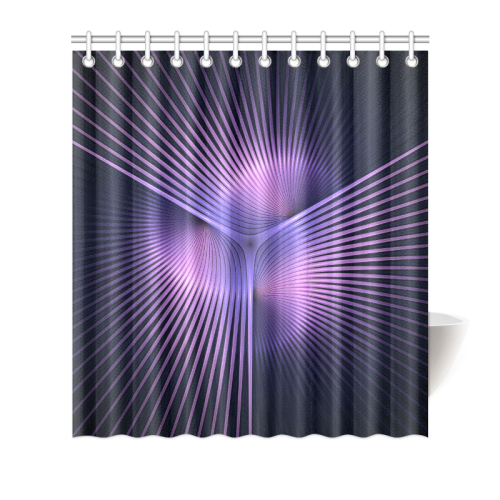 Purple Rays Shower Curtain 66"x72"