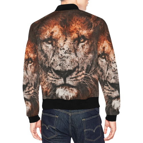 lion jbjart #lion All Over Print Bomber Jacket for Men/Large Size (Model H19)