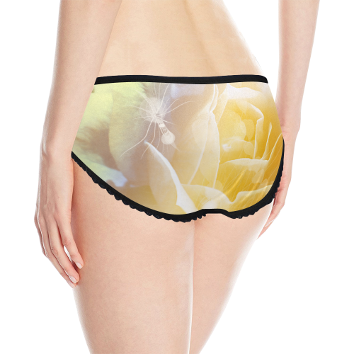 Soft yellow roses Women's All Over Print Classic Briefs (Model L13)