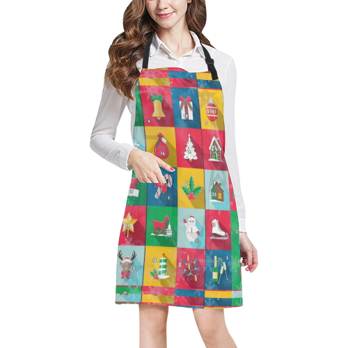 Christmas Calender by Nico Bielow All Over Print Apron