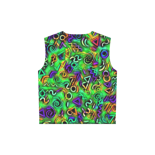 funky doodle  by JAMColors All Over Print Sleeveless Hoodie for Women (Model H15)