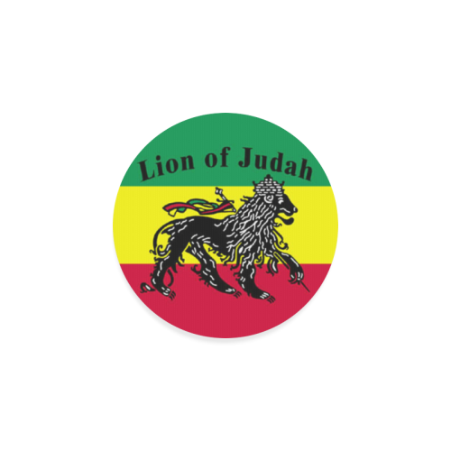 RASTA LION OF JUDAH Round Coaster
