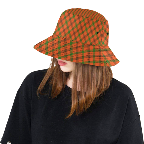 Tami plaid tartan for hunting season / fall All Over Print Bucket Hat