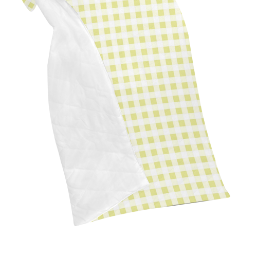 Pale Yellow Gingham Quilt 50"x60"