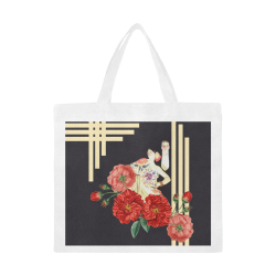 Bohème Sauvage Dancer Canvas Tote Bag/Large (Model 1702)